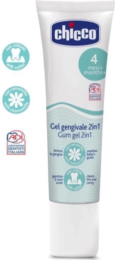 Chicco gel dentaire apaisant et nettoyant pour enfants 30 ml
