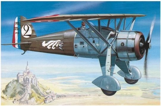 Modèle d’avion Morane Saulnier MS 225 1:72 - 1 pièce