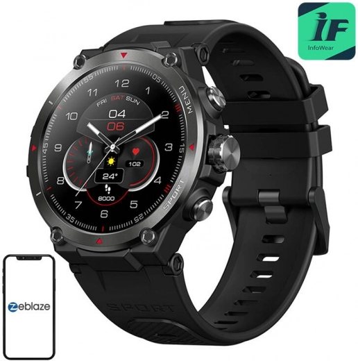 montre connectée Zeblaze Stratos 2 noire