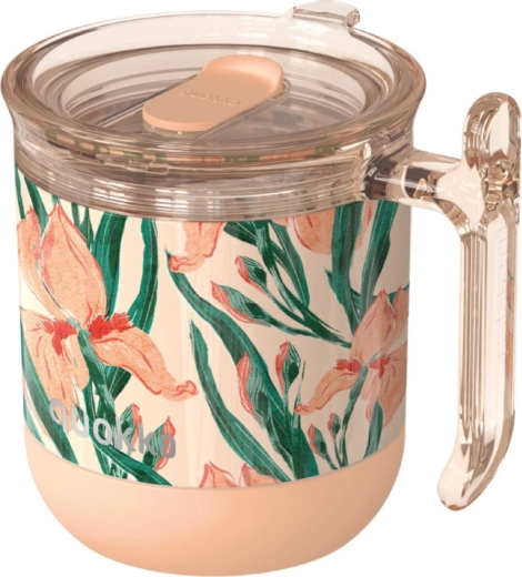 Mug isotherme Quokka wave floral peach 260 ml