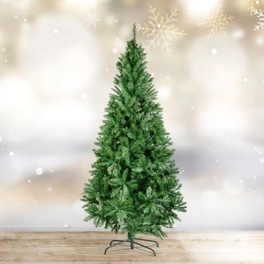 Sapin de Noël artificiel en PVC vert foncé
