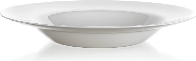 Assiette à pâtes en verre opalin 28,5 cm FRIEND'S TIME, blanche