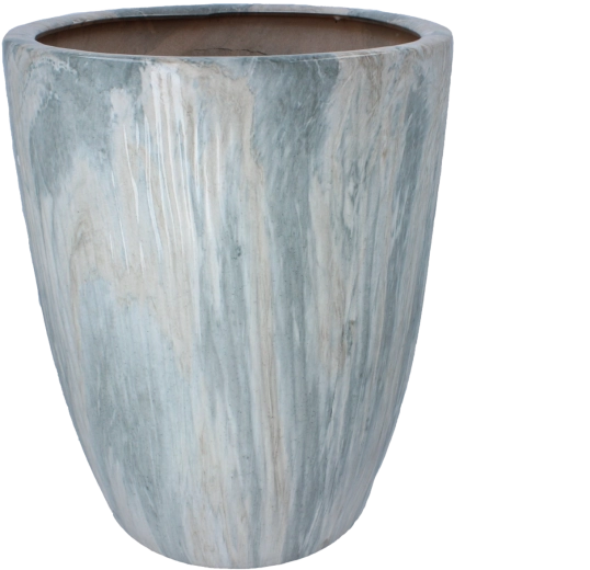 Cache-pot en céramique effet marbre 37 × 37 × 45,5 cm