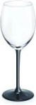 Verre à vin rouge 330 ml avec pied noir