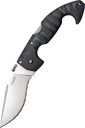 Cold Steel Spartan Serrated couteau de poche 11,4 cm, gris, Griv-Ex, clip