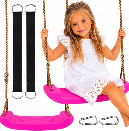 Balançoire de jardin pour enfants Swing-y rose
