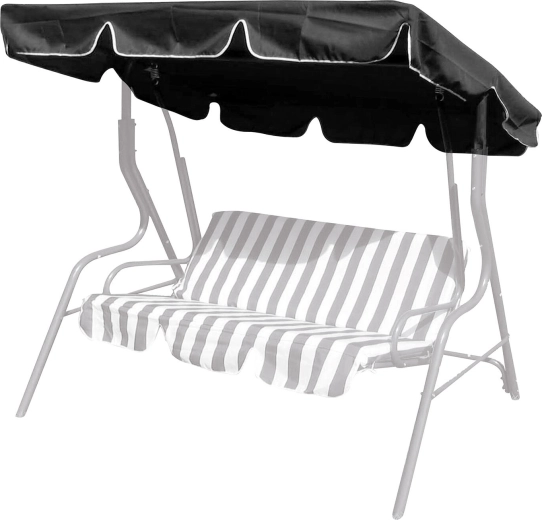 Toit pour balançoire de jardin 163 × 110 cm anthracite