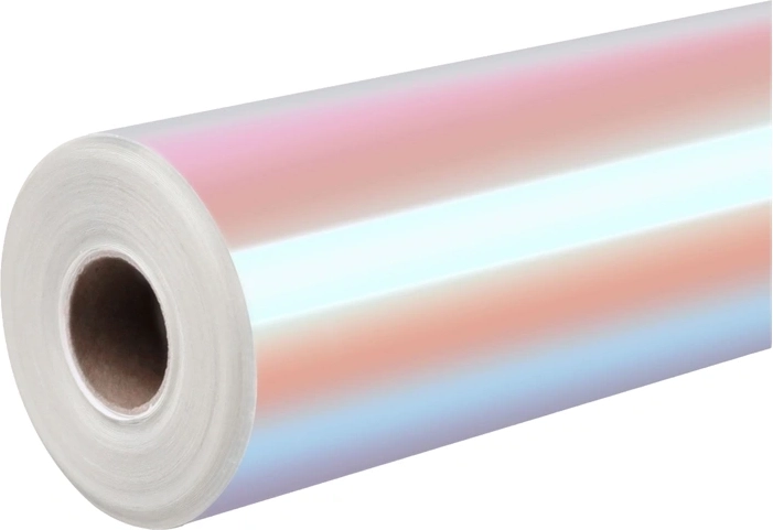 Film adhésif holographique HTVRONT rose-violet 30,5 × 90 cm - 1 pièce
