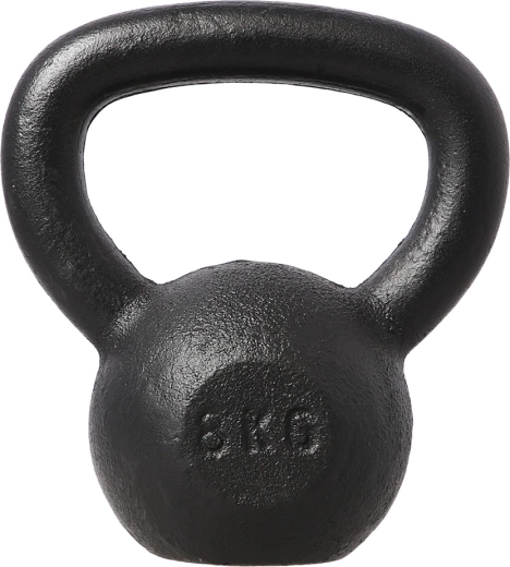 Kettlebell en fonte HMS 8 kg, noir