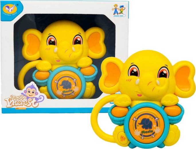 Éléphant jaune musical - 1 pièce