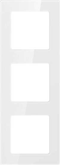 Prise encastrable à cadre triple Avatto blanche