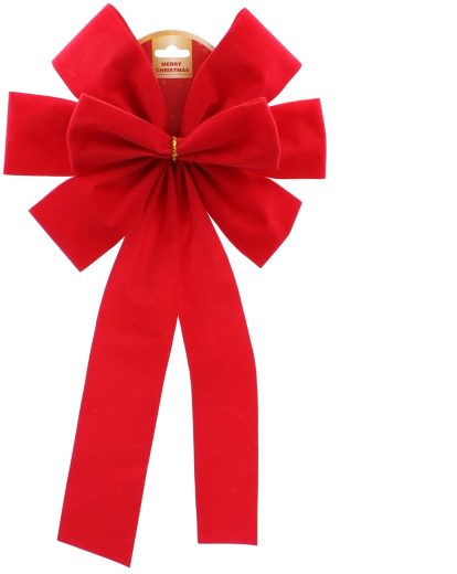 Nœud de Noël rouge 22 cm