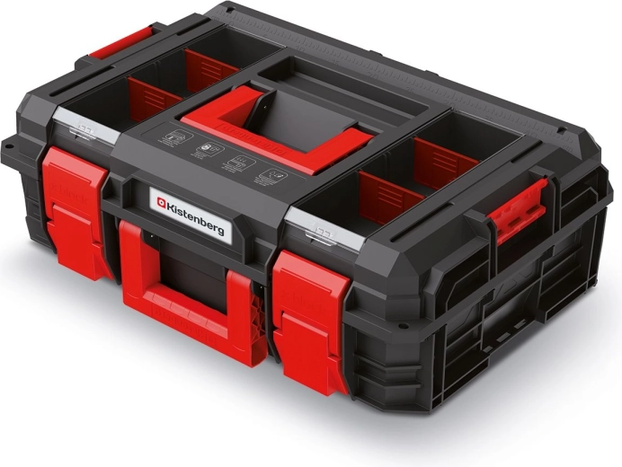 Mallette à outils KISTENBERG X-Block 546 × 380 × 194 mm, noire