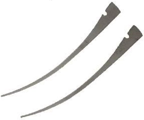 Ressort de rechange Mikov Predator Blackout en acier inoxydable