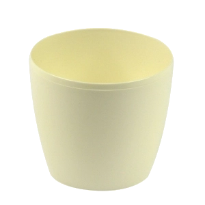 Cache-pot en plastique Magnolia 13,5 cm crème