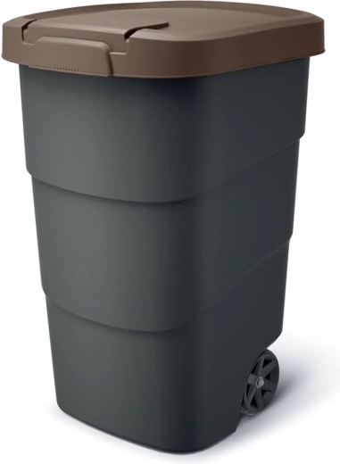 Conteneur de jardin pour déchets à roulettes WHEELER 110 l