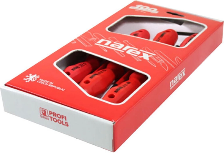 Jeu de tournevis SLIM pour électriciens, 6 pièces avec testeur, isolation jusqu’à 1 000 V