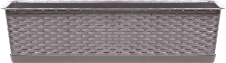 Jardinière avec soucoupe RATOLLA CASE 48,9 cm moka