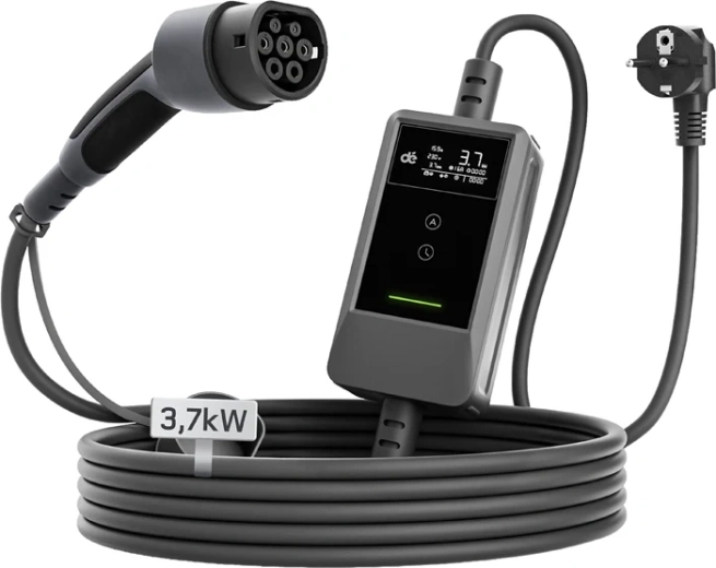 Chargeur portable pour véhicules électriques DEPOW 3,7 kW avec câble de 7 m