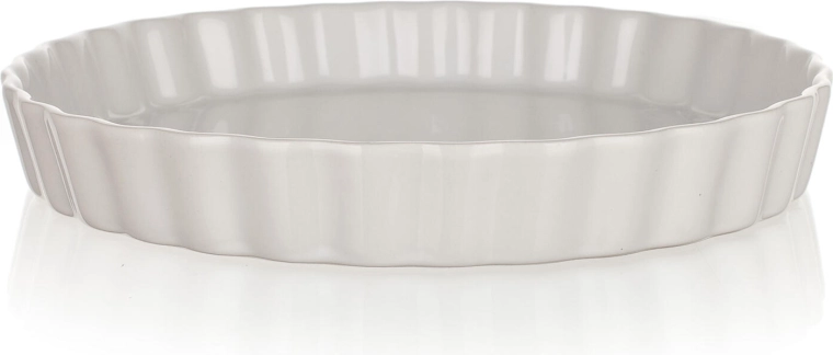 Moule rond à gratin Culinaria blanc 28,5 cm