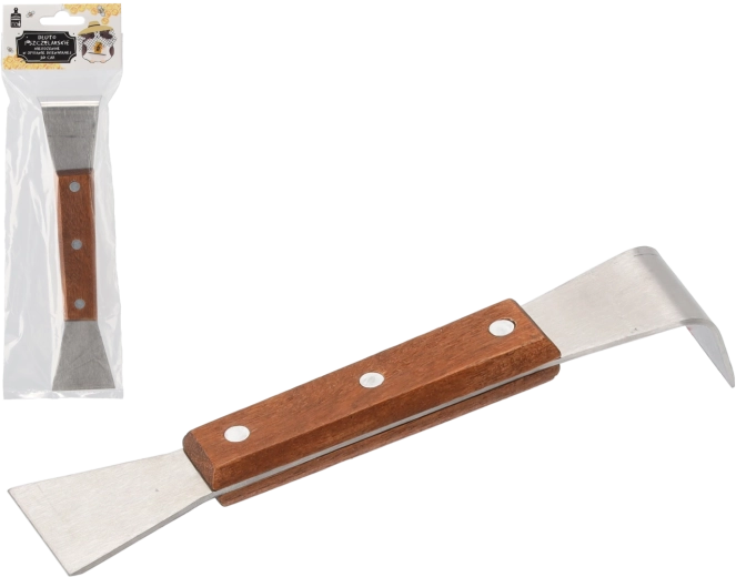 Ciseau apicole en acier inoxydable avec manche en bois 20 cm