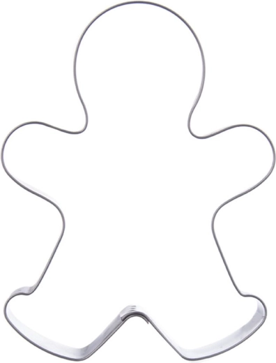 Emporte-pièce en inox en forme de bonhomme 10 cm
