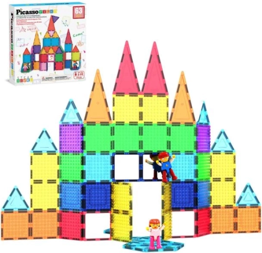 Jeu de construction magnétique Picasso 63 pièces