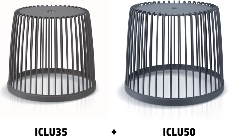 Ensemble de poubelles universelles CLUBO 35 l + 50 l, anthracite