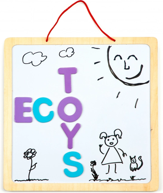 Tableau magnétique éducatif avec mots et chiffres 3-en-1