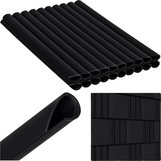 Clips de montage noirs pour bande d’occultation 19 cm, 20 pcs