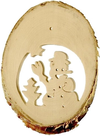 Décoration suspendue en bois d’hiver pour enfants, 10 pcs