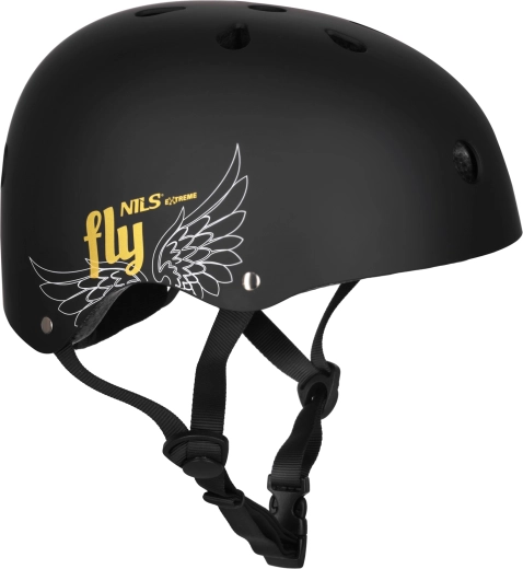 Casque NILS Extreme FLY noir mat – XS (48-52 cm)