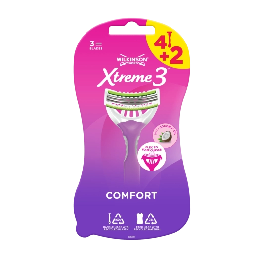 Rasoirs jetables pour femmes Wilkinson Sword Xtreme 3 Beauty, 6 pcs