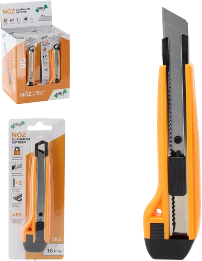 Cutter à lame sécable 18 mm avec blocage automatique