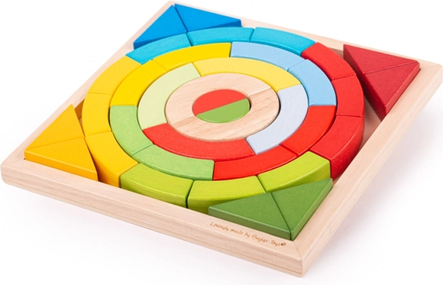 Bigjigs Toys arcs et triangles en bois empilables