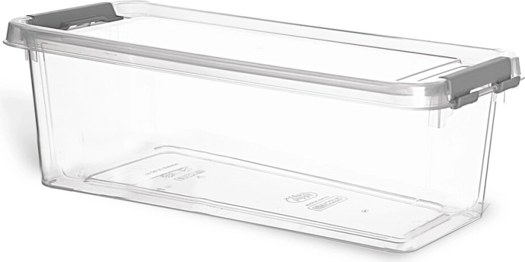 Boîte en plastique avec couvercle Multi long 1,2 l