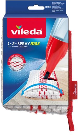 Vileda 1-2 Spray Max – housse de rechange double face pour balai
