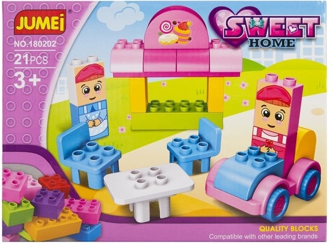 Blocs Jumei Sweet Home Pâtisserie 21 pièces 26 × 19 cm - 1 pièce