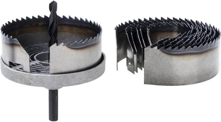 Set de scies-cloches 2" pour bois et plaque de plâtre, 7 pièces