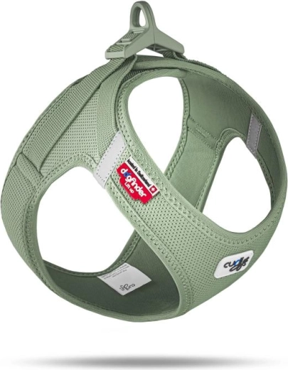 Harnais Curli pour chiens avec boucle Air-Mesh olive 2XS (2–4 kg)
