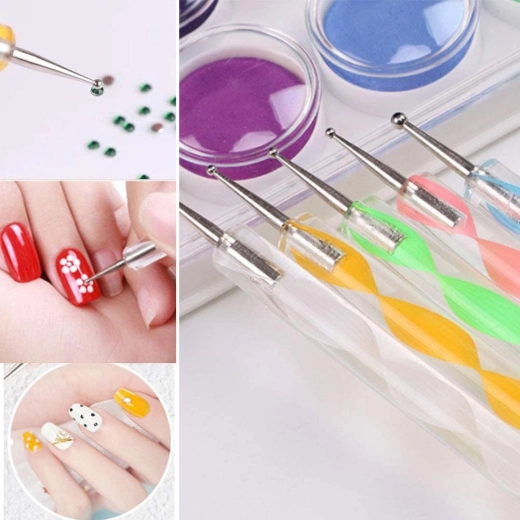 Set de 5 sondes double face pour la décoration des ongles