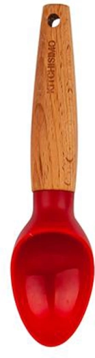 Cuillère à glace Kitchisimo rouge, ABS/bois