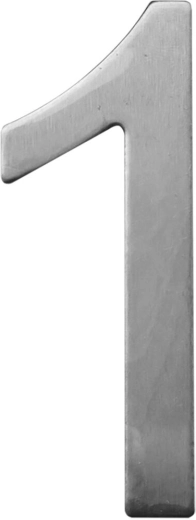 Numéro de maison 1 STAR 75 mm inox