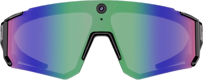 Lunettes de sport intelligentes avec caméra Colmi V06 AI – noires avec verres bleus