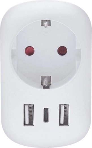 Adaptateur de voyage Solight pour la Grande-Bretagne avec USB-A/USB-C 20 W PD, type G