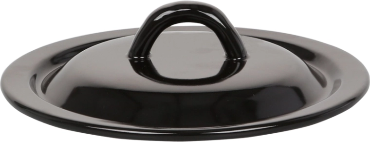 Couvercle émaillé 22 cm noir Silesia Rybnik