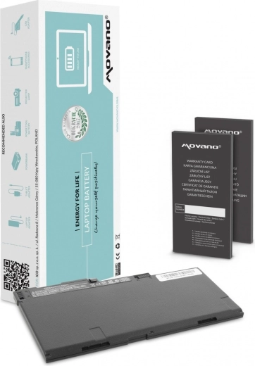 Batterie Movano pour HP EliteBook 740/750/840 G1/G2 (4400 mAh, 49 Wh)