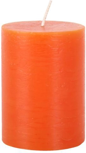 Bougie rustique Provence orange 10 cm
