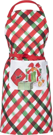 Tablier de cuisine Klasyka Świąt 70 × 80 cm, 100 % coton avec poche