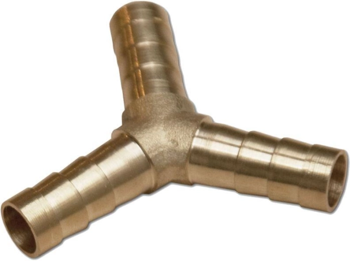 Raccord en Y en laiton pour tuyaux 8 mm